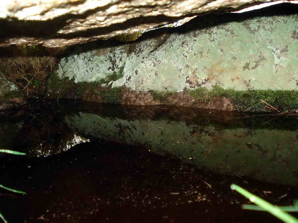 View inside the cist, where a body would once have laid