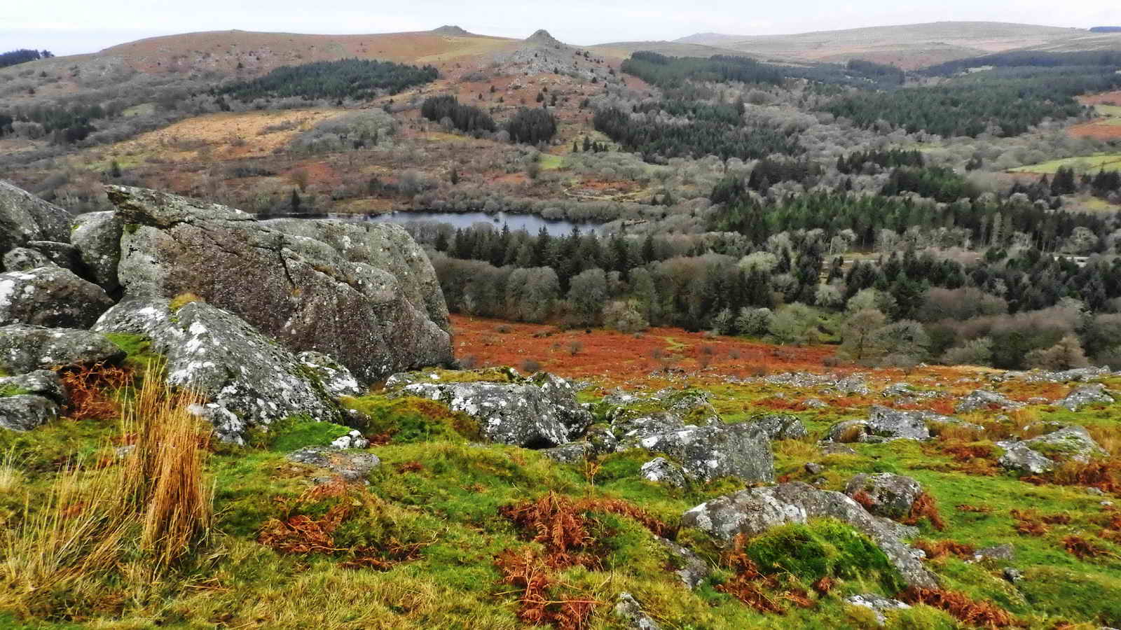 Looking down from Narrator over the old Narrator farm area