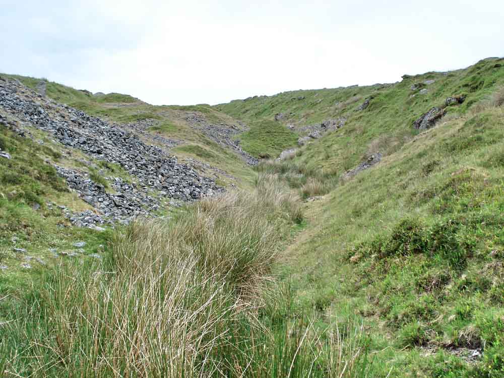 Looking back up Fox Tor Girt