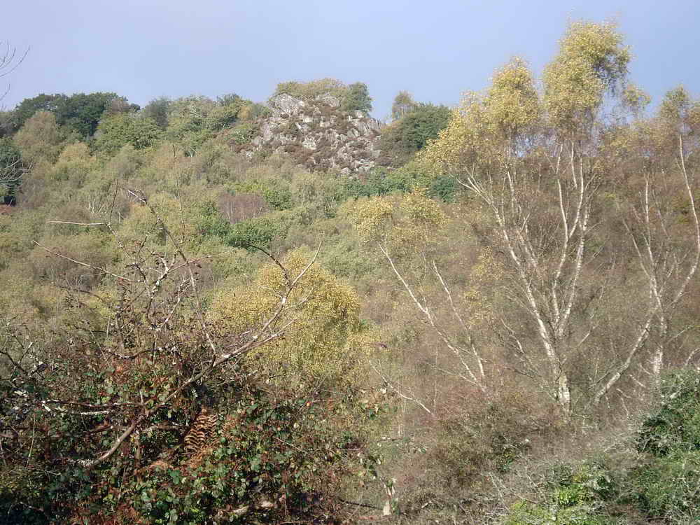 A view above of Leigh Tor