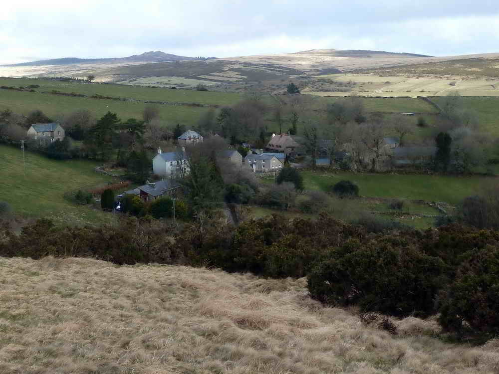 A view over Holsworthy as we leave the road